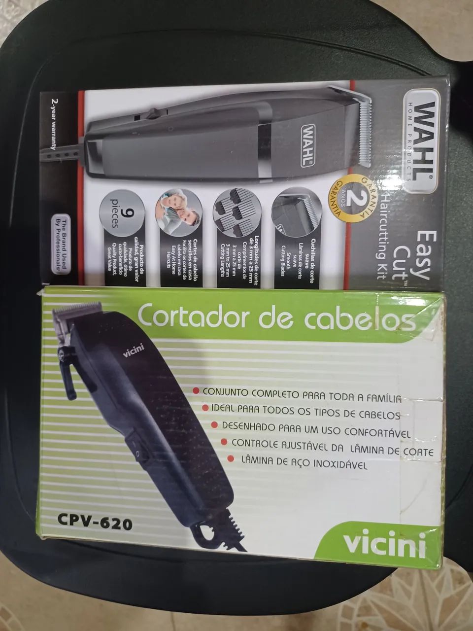02  máquinas de cortar cabelo Novas 