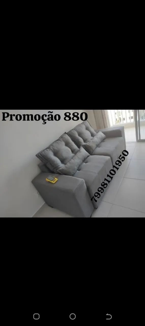 Sofá retrátil conjunto de sofá com almofadas sofá de canto na Promoção ?