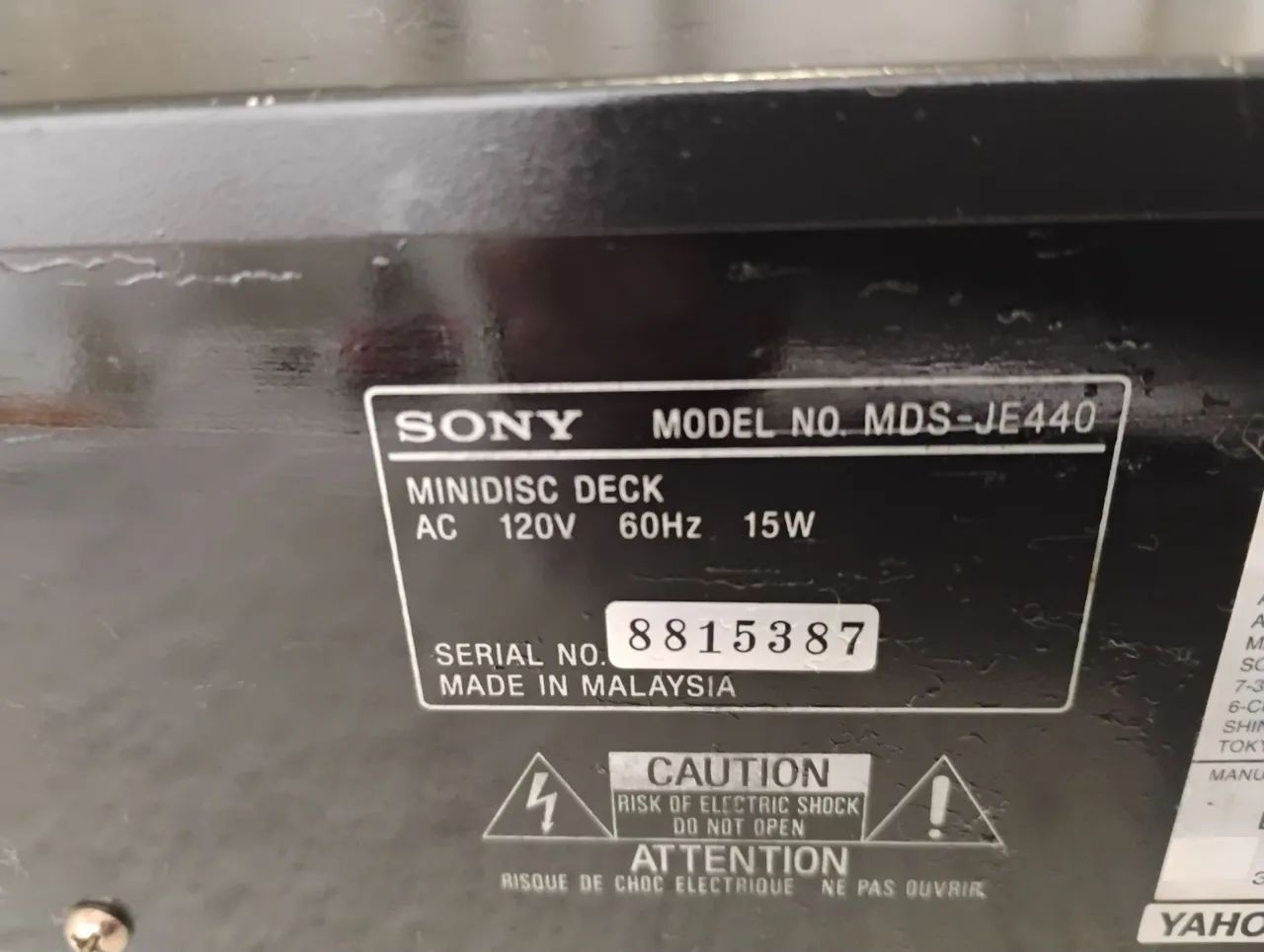 MiniDisc Player Sony mds-je440- Ótimo estado - Foto 3