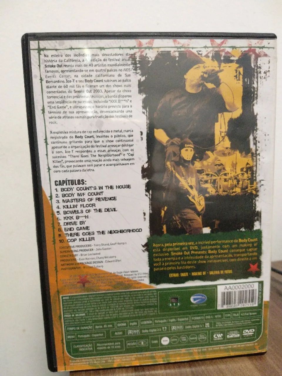 DVD Body Count - Smoke Out - Featuring Ice T - Foto 3