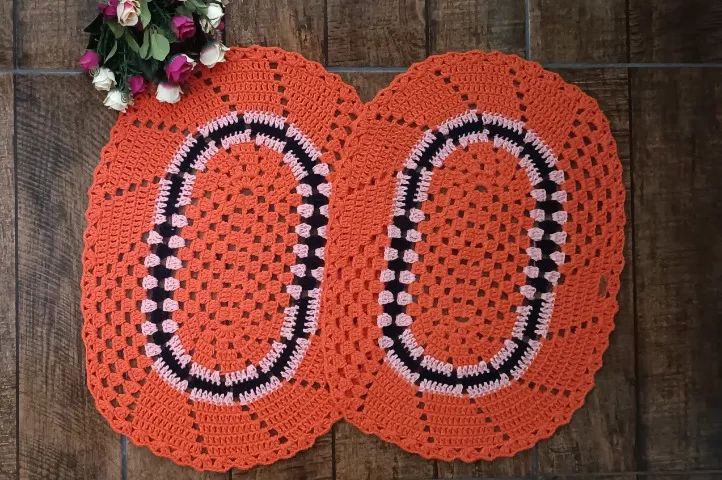 JOGO DE COZINHA 3 PEÇAS - CROCHÊ - 100% ARTESANAL - Foto 3