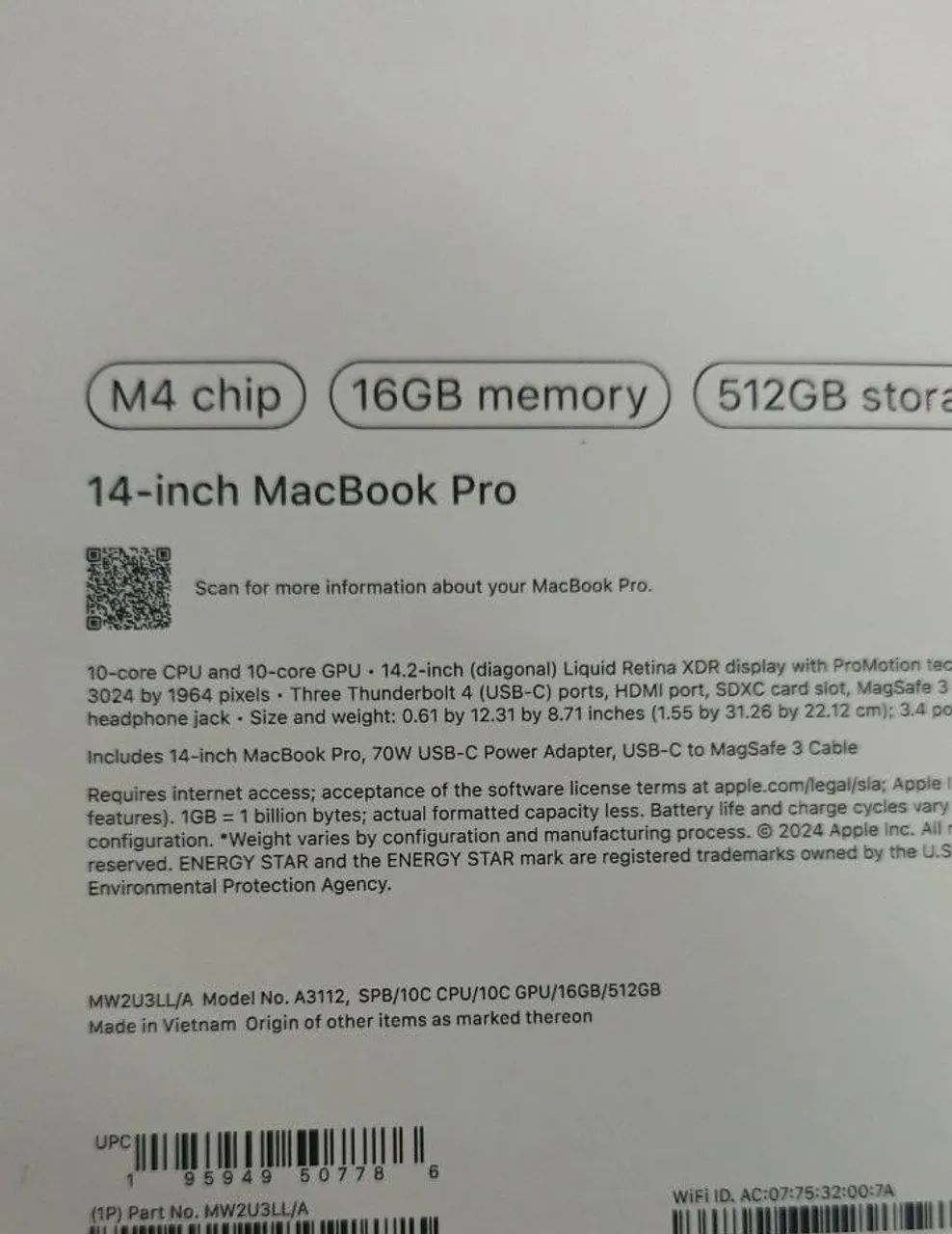 MacBook Pro M4 2024 16GB/ 512SSD - Foto 2