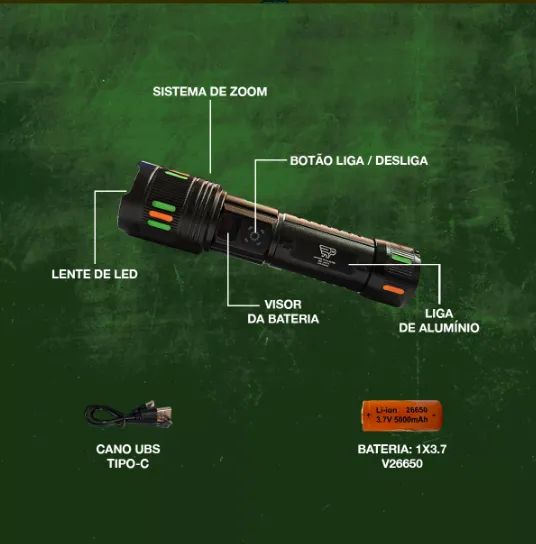 Lanterna Tatica Militar TG - Foto 3