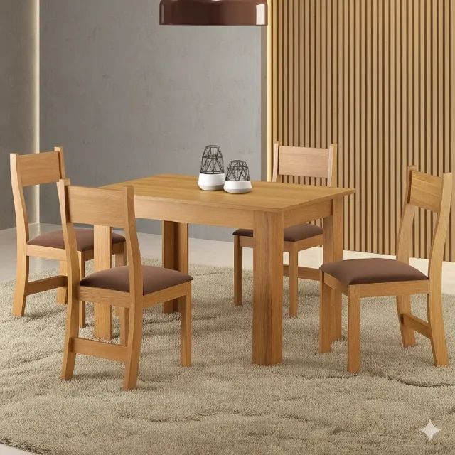 Super oferta mesa isis com 4 lugares consulte cores