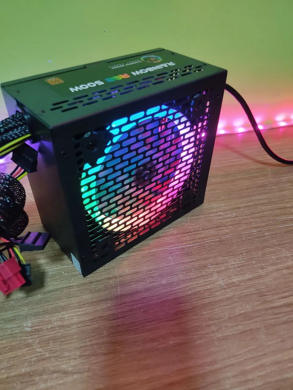 Fonte PC Rainbow 550W RGB - Nova 80 plus  - Foto 3
