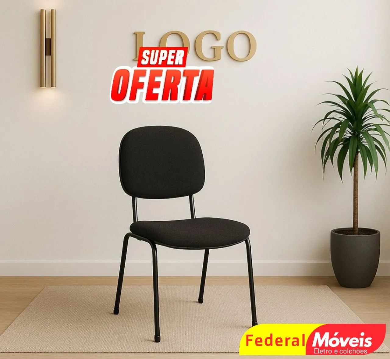  Cadeira Secretária para Escritório Fixa - Qualidade e durabilidade garantidas!