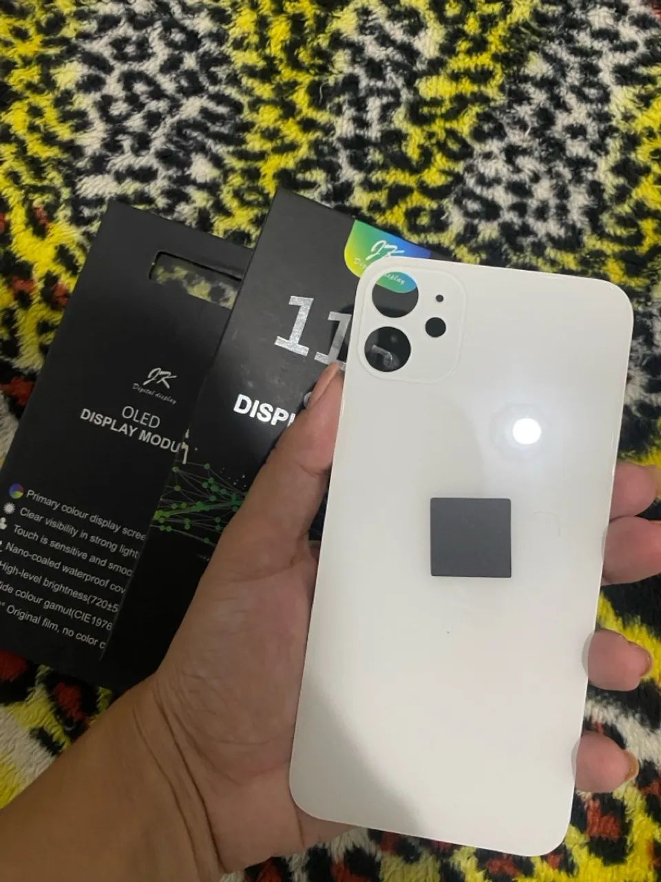 Vidro traseiro iPhone 11 Branco  - Foto 5