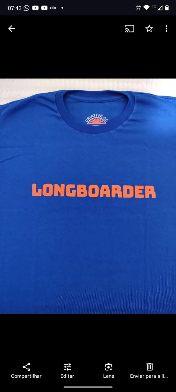 Camiseta Longboarder Azul