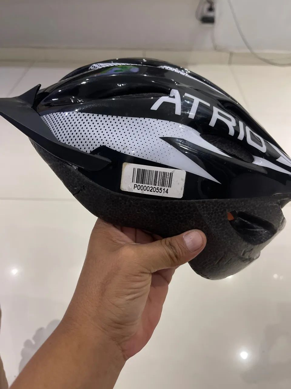 Capacete Atrio MTB 2.0 Preto e Branco 