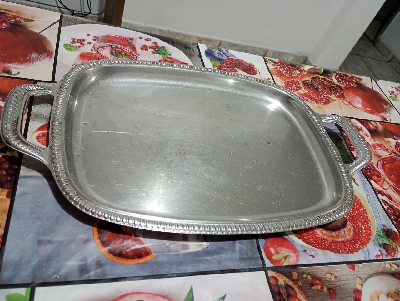 Bandeja de aço inox
