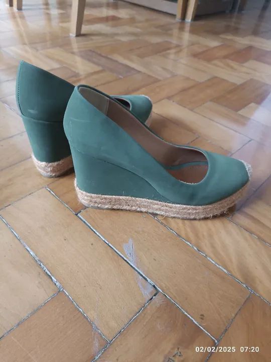 Sandálias Nagata verde  - Foto 5