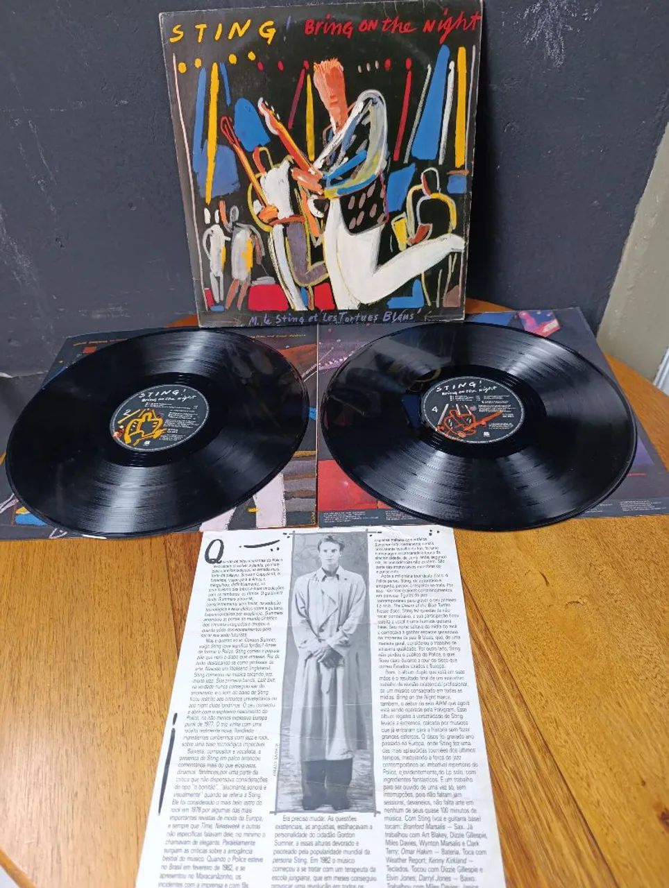 Sting LP DUPLO DISCO VINIL - Bring on the Night  COM ENCARTES E POSTER  - Foto 5