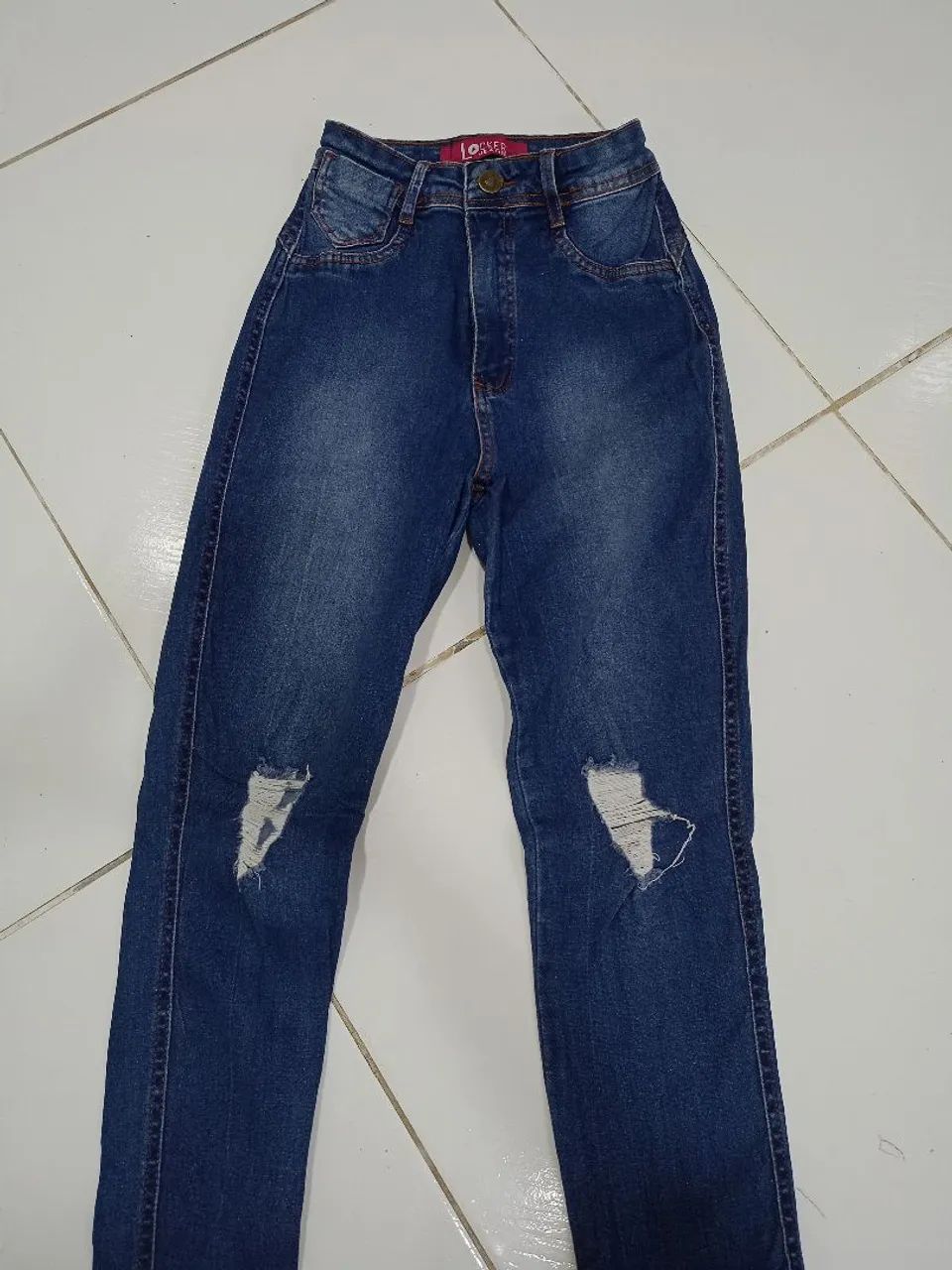 Vendo calça jeans com cinta  - Foto 2