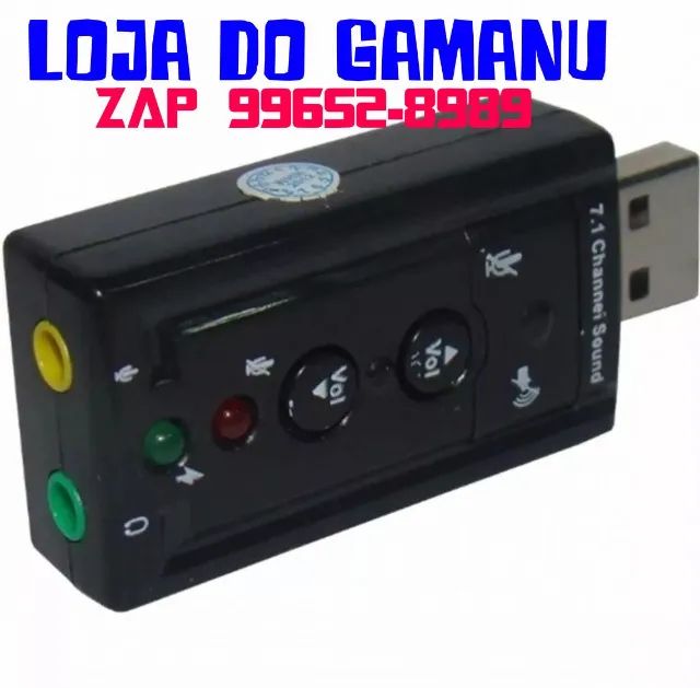 Adaptador De Som Usb 7.1 Canais