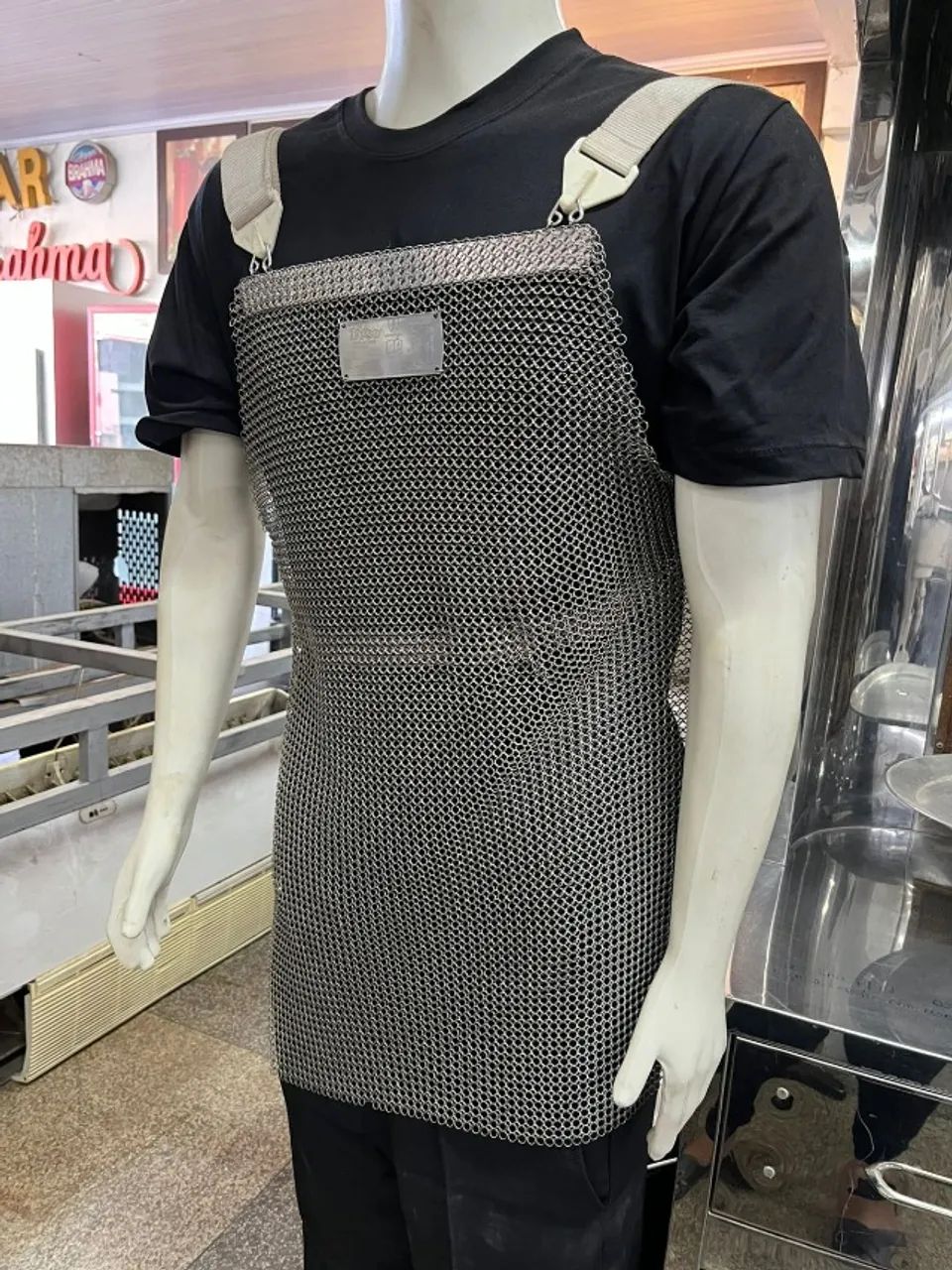 Avental anti corte em aço inox