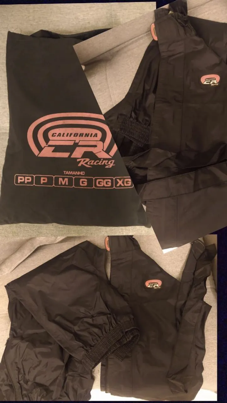 Conjunto de chuva California Racing