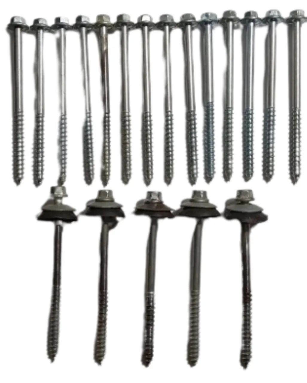kit 19 Parafuso p/Telha sem Arruela De Vedação 5/16 x 110mm  - Foto 2
