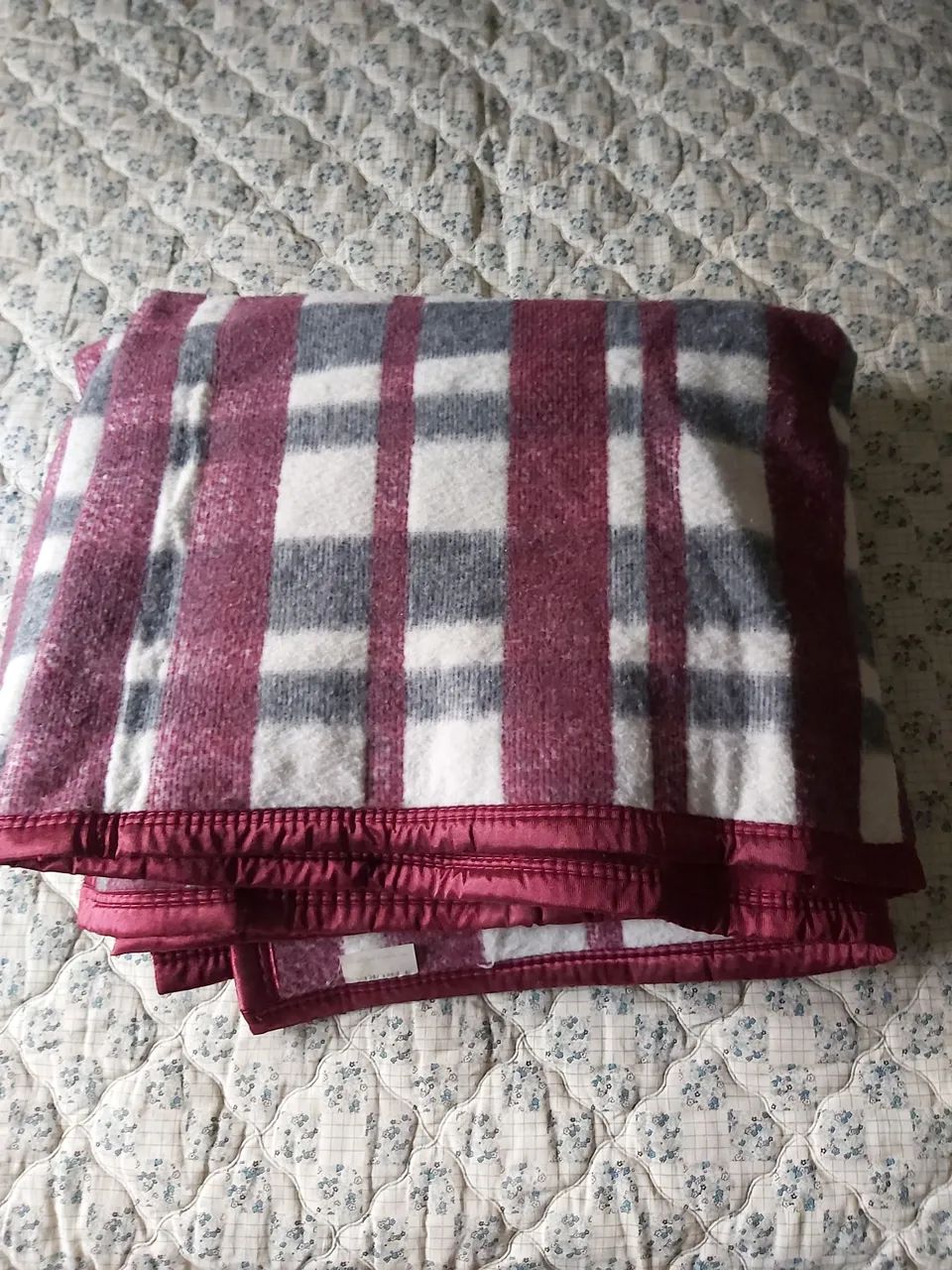 Cobertor de cama em tecido xadrez - Foto 2