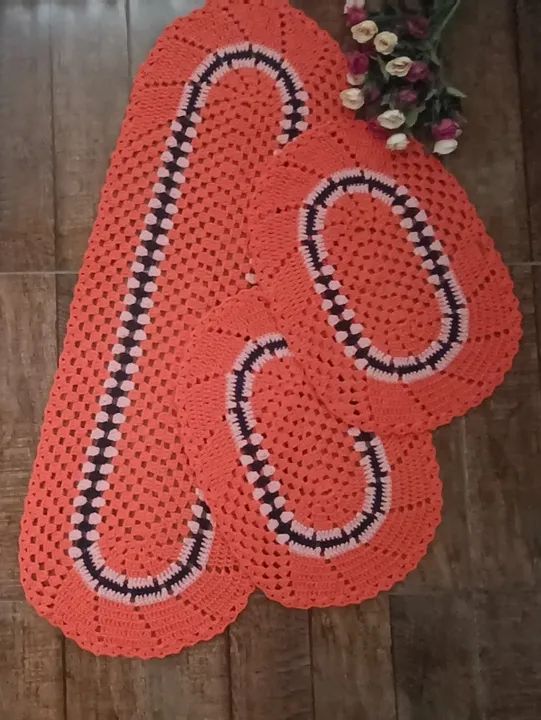 JOGO DE COZINHA 3 PEÇAS - CROCHÊ - 100% ARTESANAL