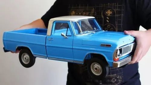 FORD F-100 PICAPE 1971 AZUL - Coleção Salvat 1/8 - Foto 5