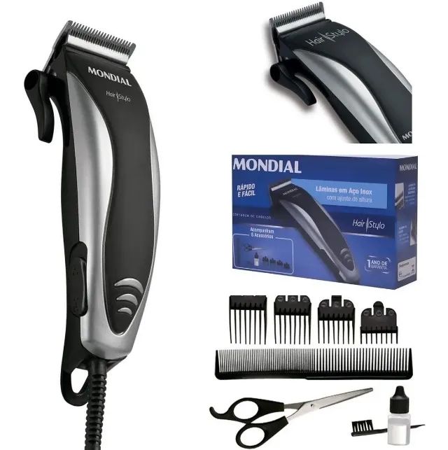 Maquina de Cortar Cabelo e Barba Mondial