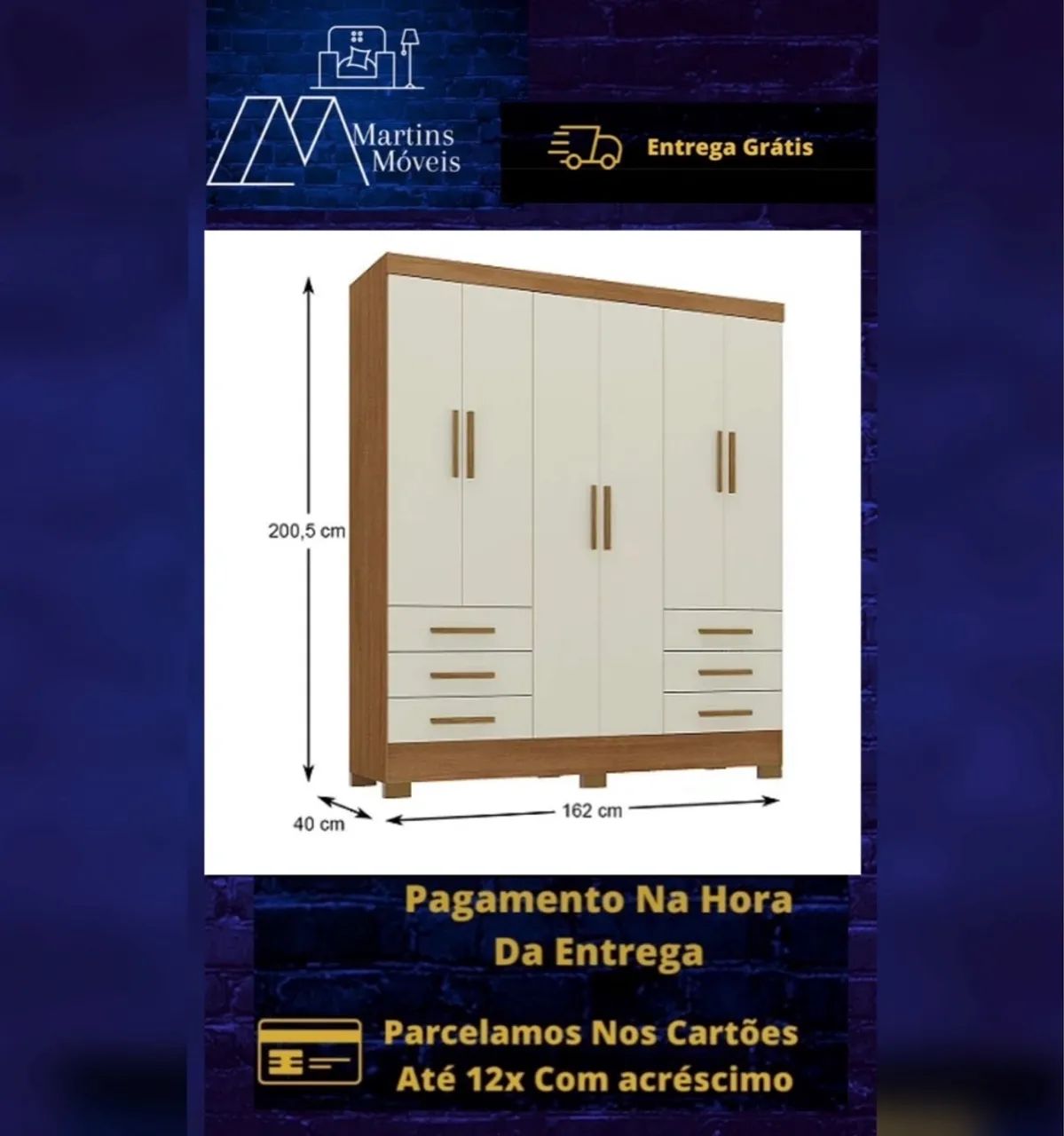 GRANDE PROMOÇÃO*GUARDA ROUPA PARIS RODIAL ENTREGA GRÁTIS ACEITA CARTÃO  - Foto 5