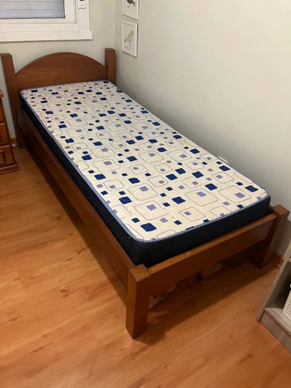 Cama de madeira maciça solteiro 64352819583234122