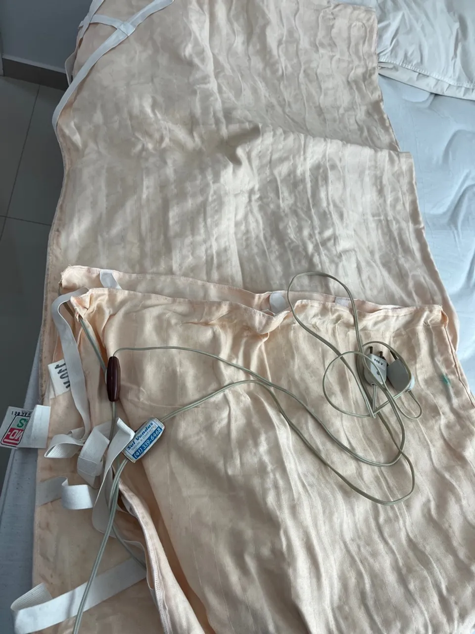 Lençol térmico de casal cama padrão desapego