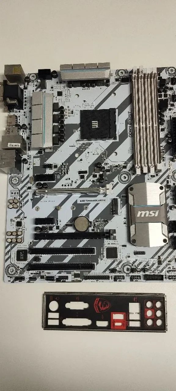 Placa-Mãe MSI B350 Tomahawk Arctic AM4