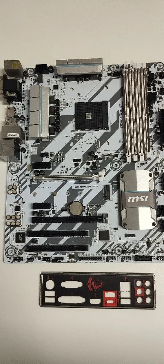 Placa-Mãe MSI B350 Tomahawk Arctic AM4