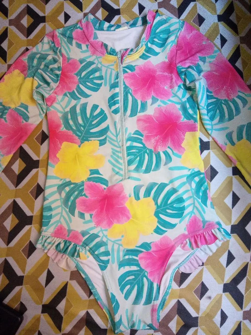 Body de praia infantil com manga comprida - Foto 2