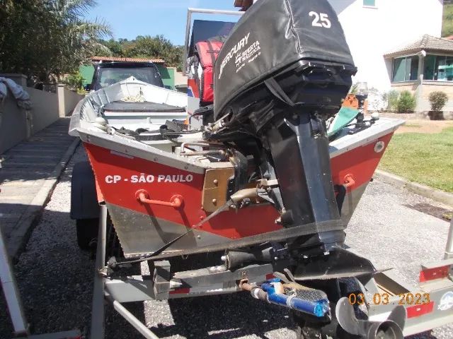Barco Alumínio - Lancha Alumínio - Bote - Barco com Volante e Console - Barco - Voadeira - Foto 12