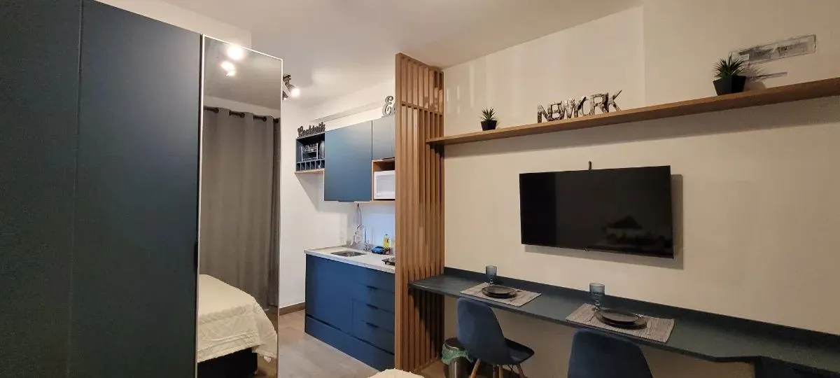 Studio para locação com 1 quarto, sendo 1 suíte, 28m²
