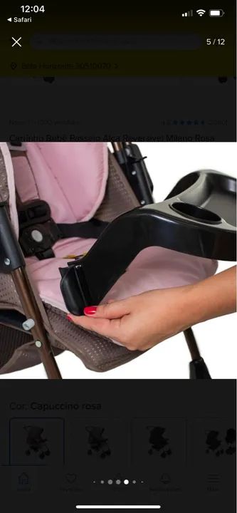 Carrinho de bebê - seminovo  - Foto 6