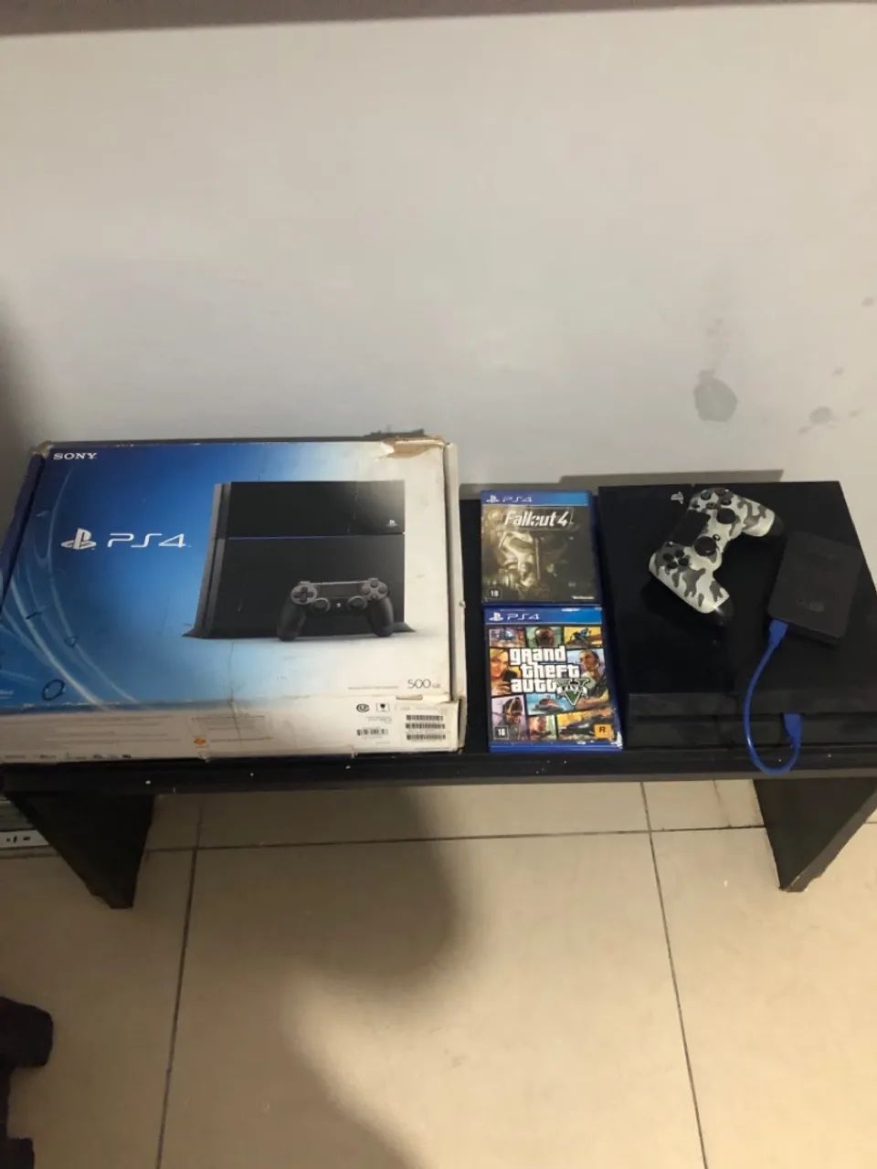 Playstation 4 com 3 controles e headset gamer - Foto 3