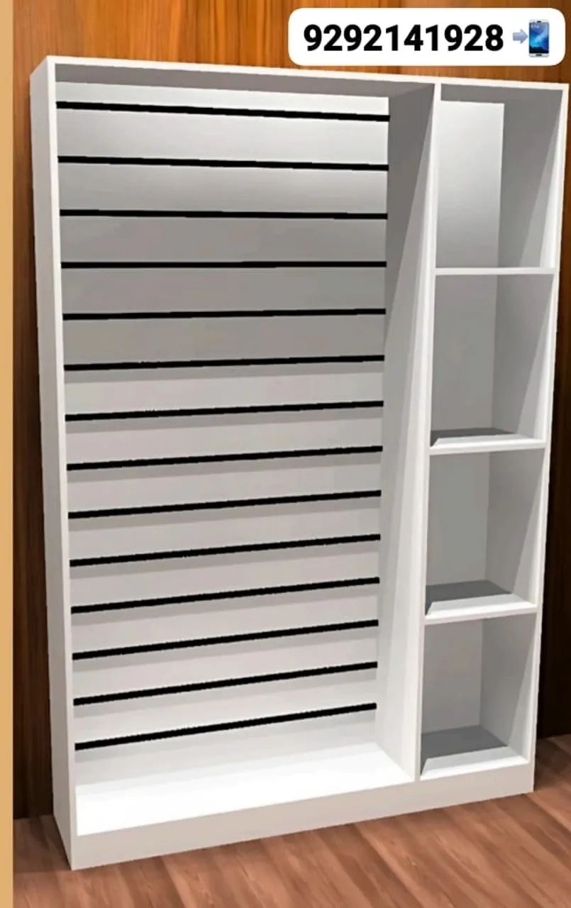 Expositor canaletado em mdf 