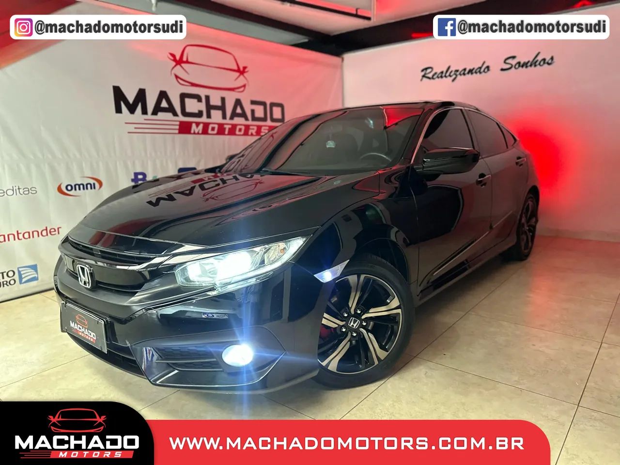 HONDA CIVIC 2.0 16V FLEXONE SPORT 4P CVT PRETO 2018 - Foto 3