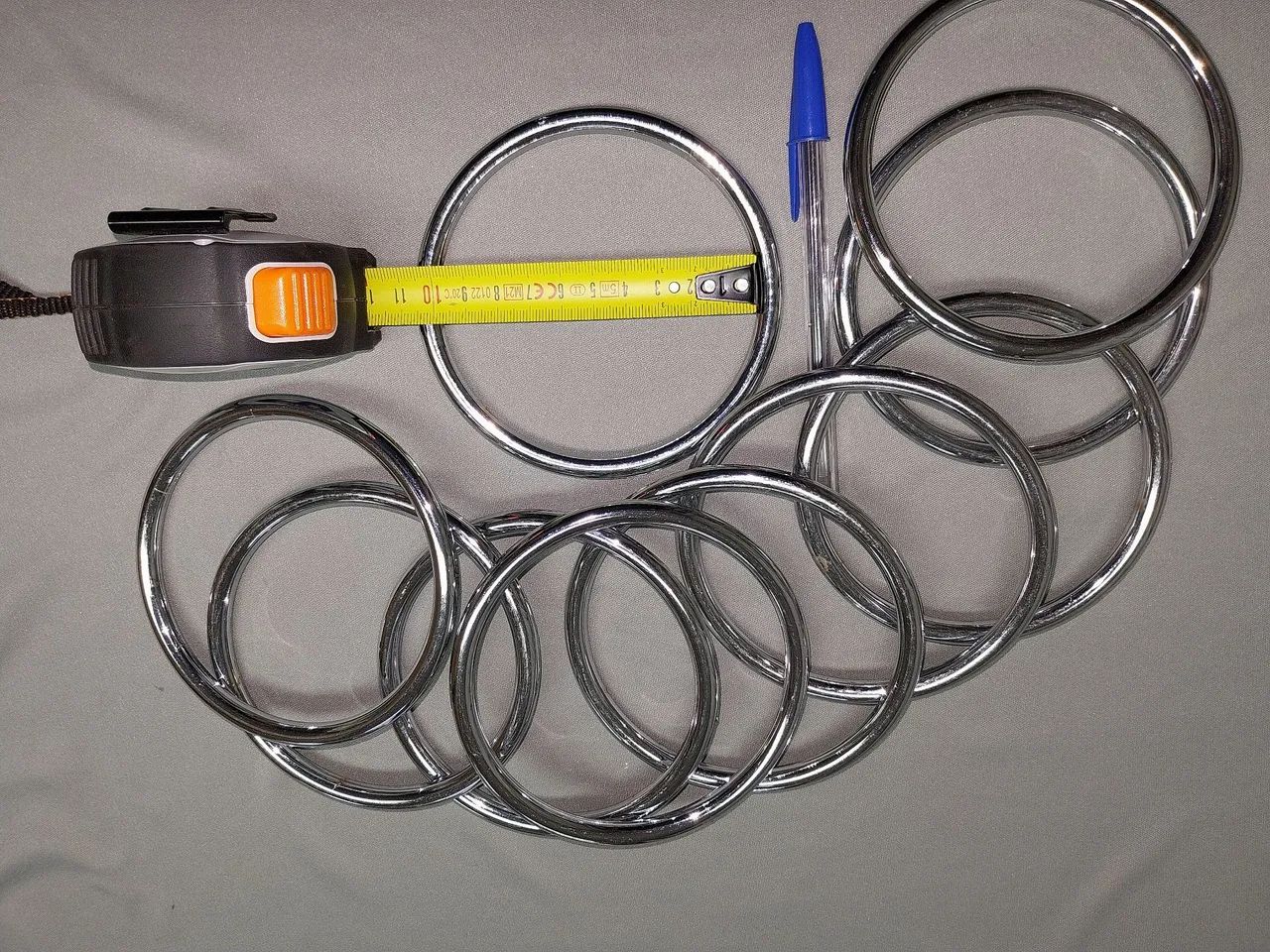 Argola plástica 10cm - Foto 2
