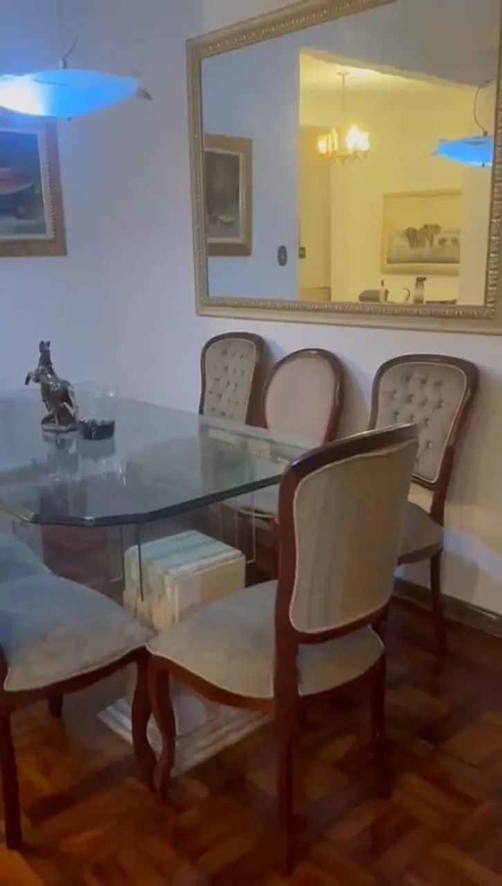 Mesa de jantar de vidro 1x1.80 - Foto 4