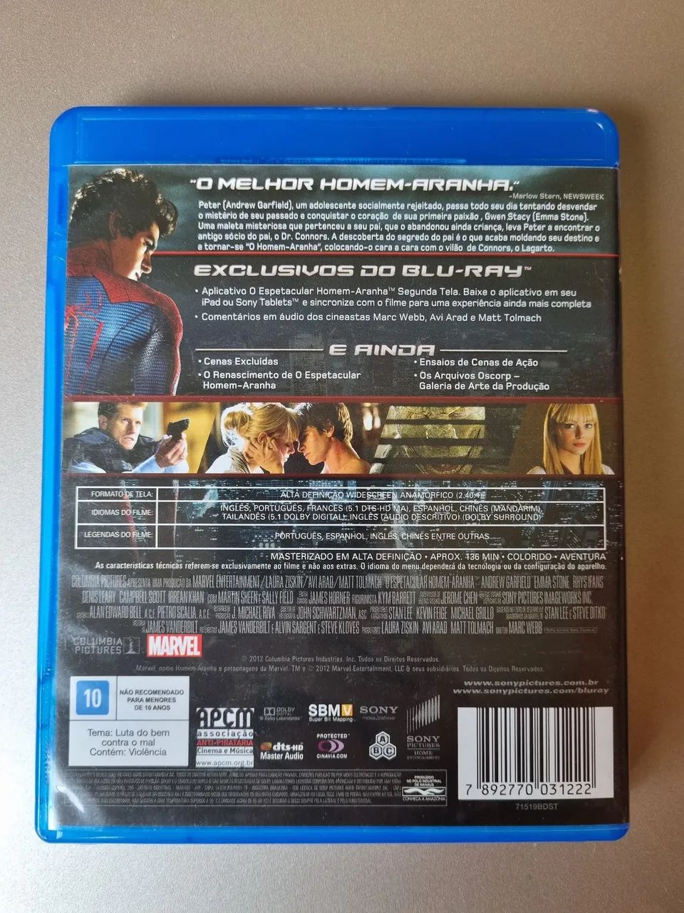 Blu-ray O Espetacular Homem-Aranha (The Amazing Spider-Man) - Foto 2