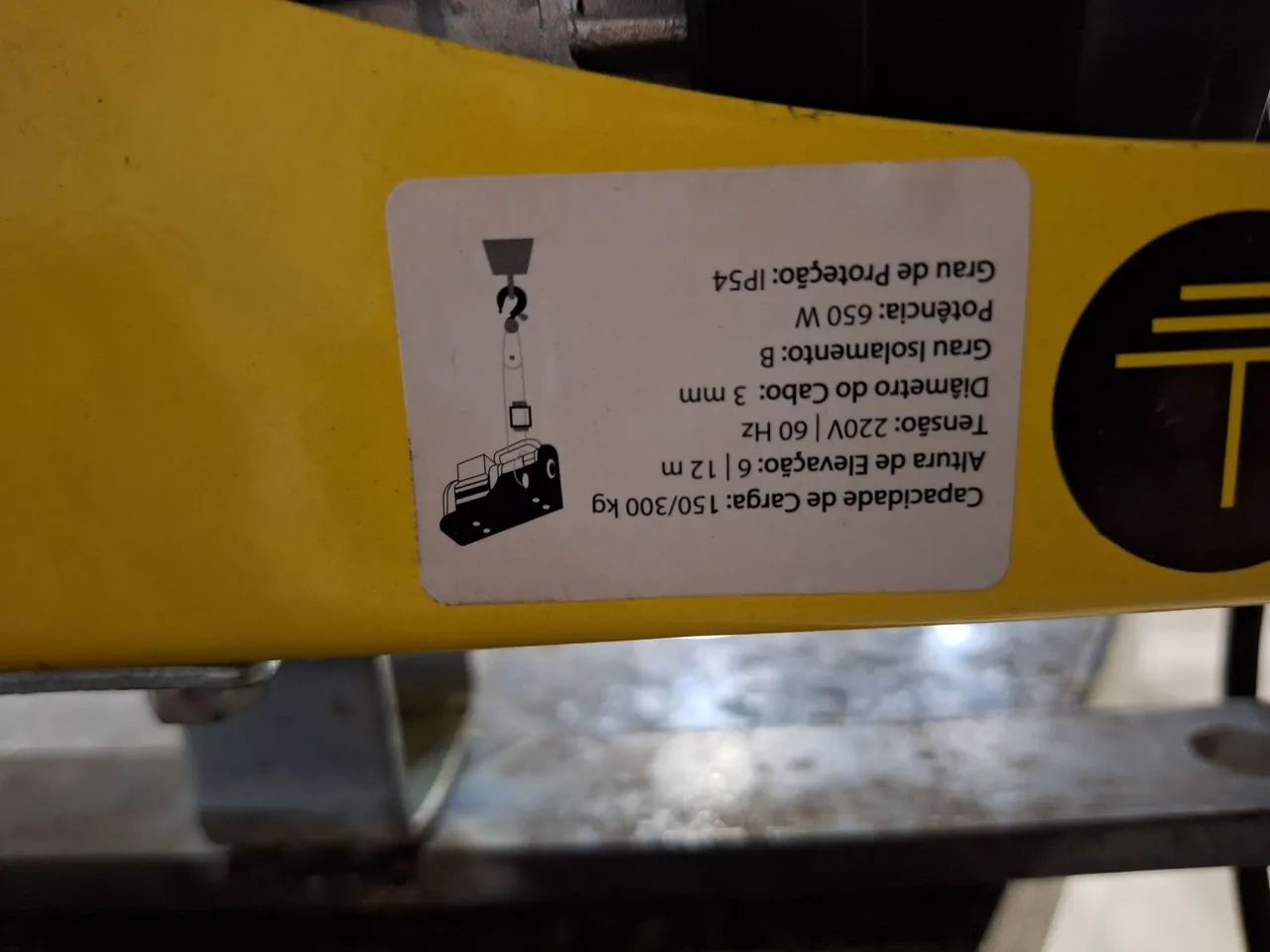 Talha Elétrica 150/300 kg Menegotti Prime V2 - Foto 3