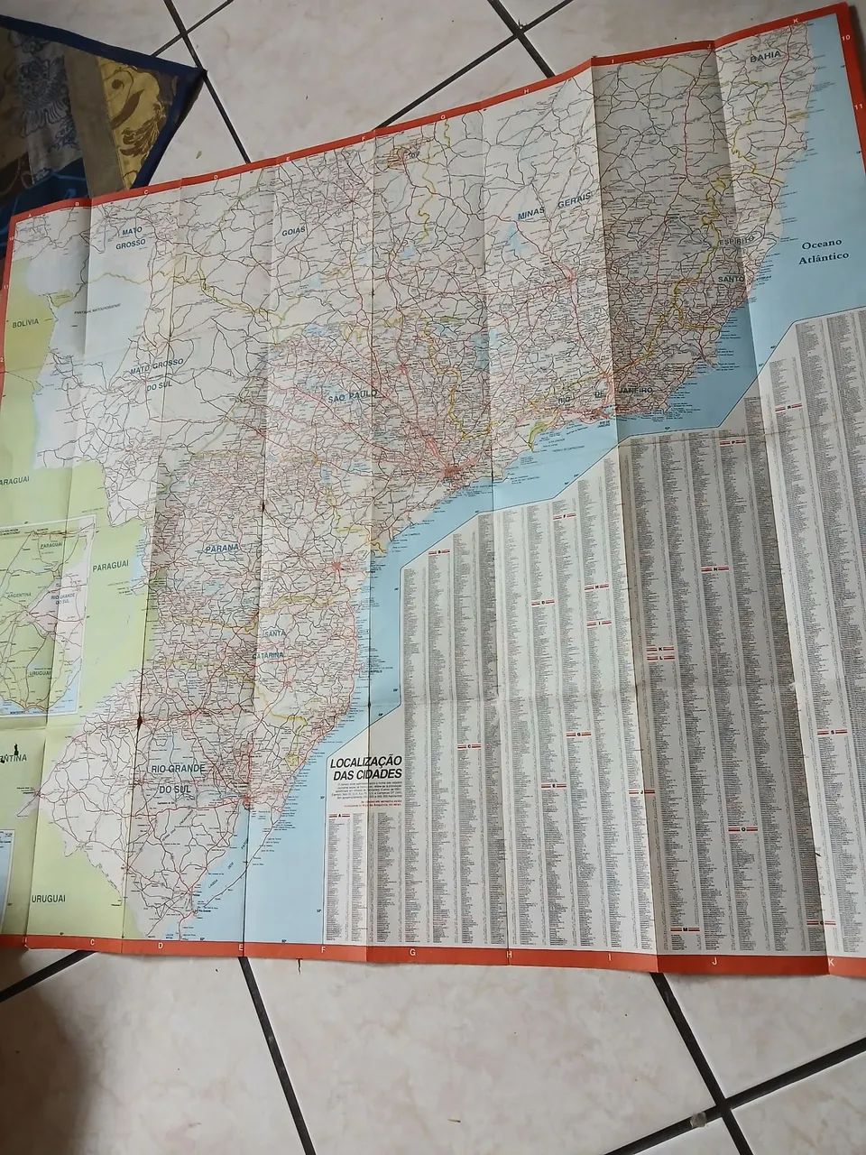 Mapa Brasil 1985 4rodas  - Foto 3