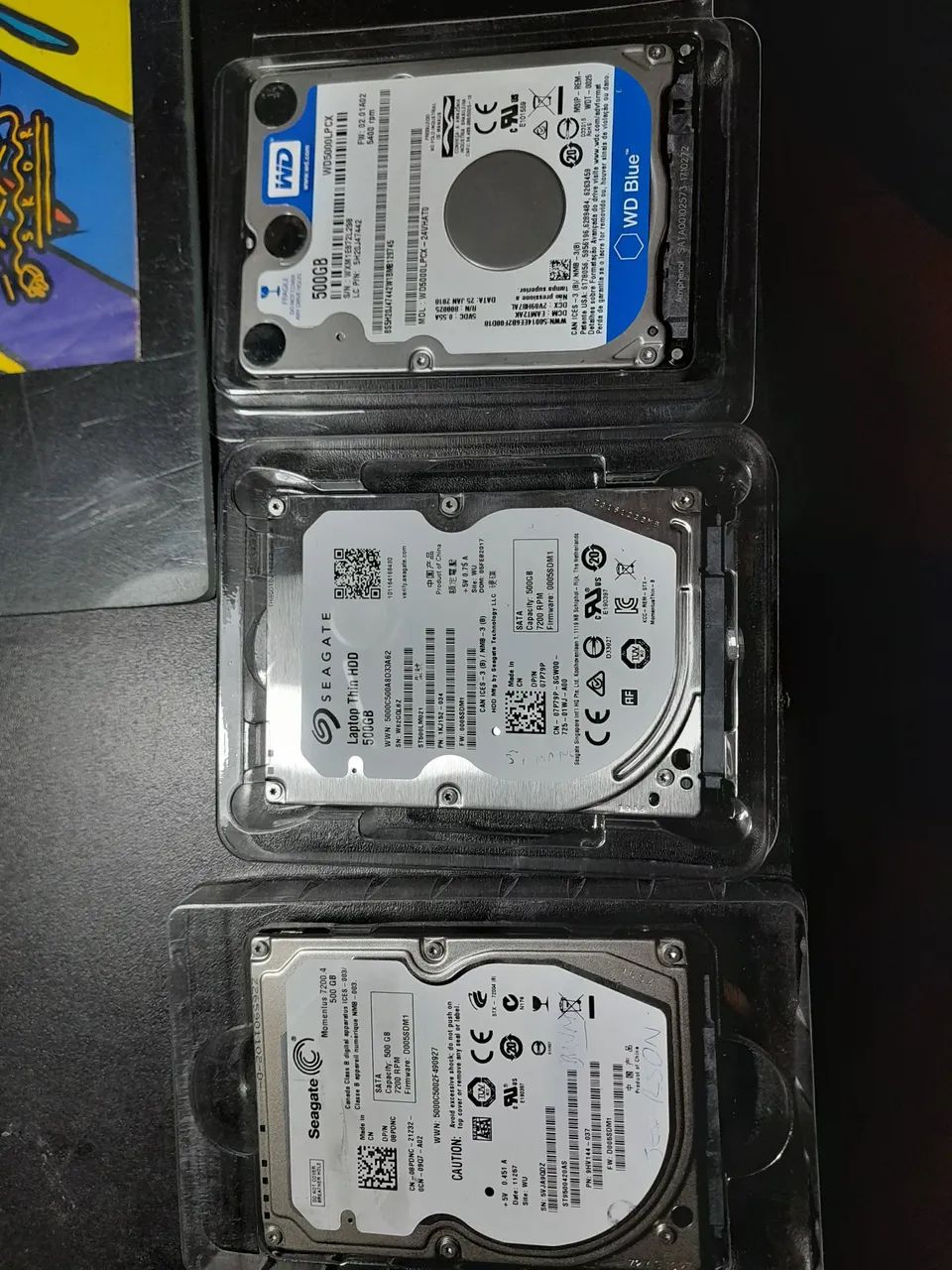 HDs de Notebook 500GB - Seagate e WD 