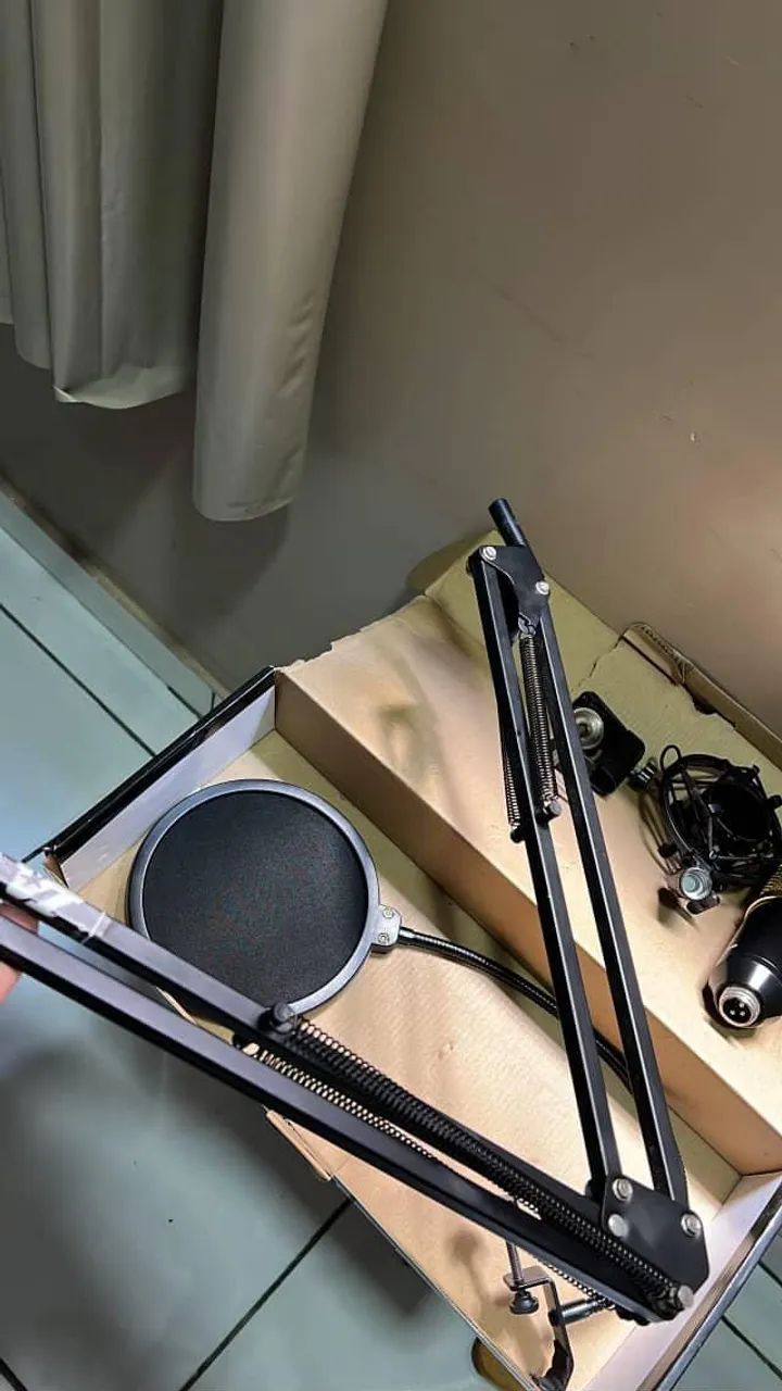 Microfone Condensador BM-800 + Phantom Power  - Foto 4