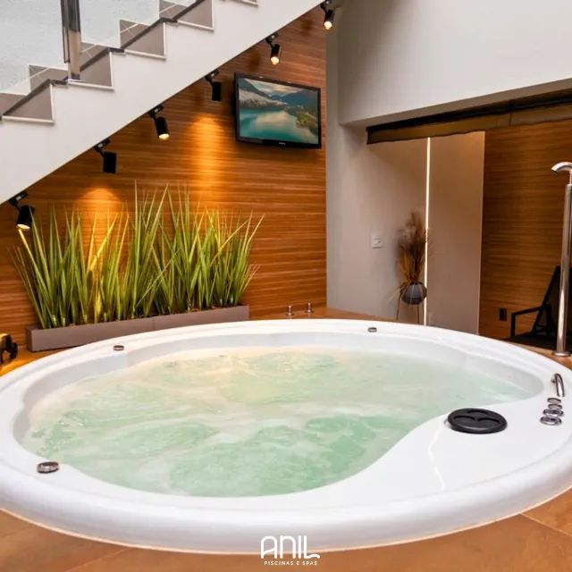 Spa ofuro 6 pessoas lugares de fibra - 15 anos de garantia