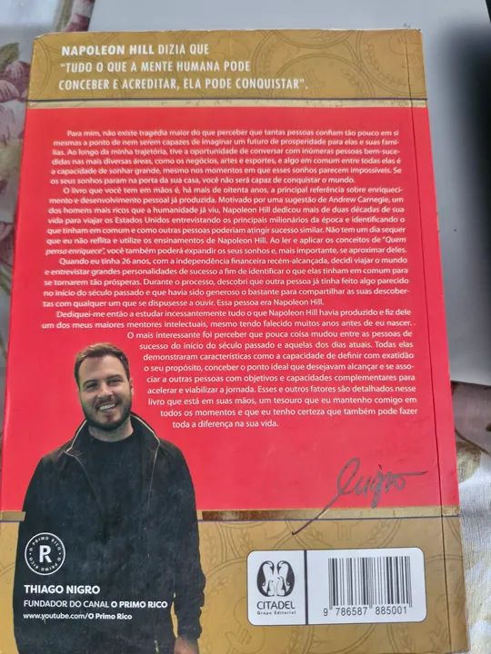 3 Livros de Napoleon Hill - Quem Pensa Enriquece, O Método de Vendas e O Esperto do Diabo - Foto 3