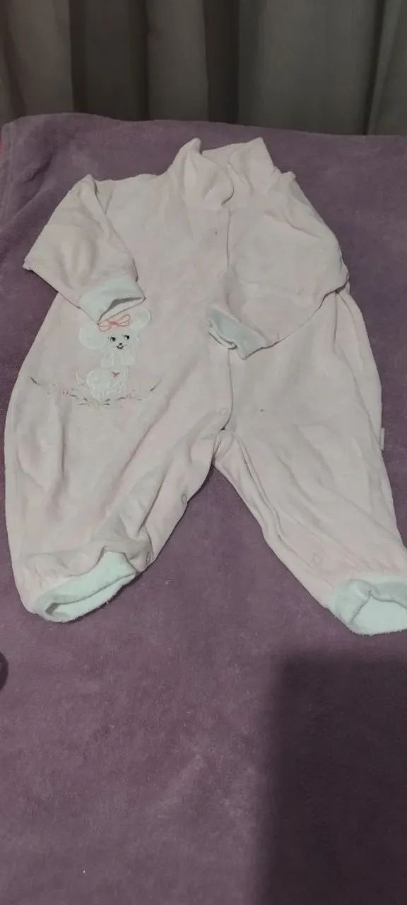 Macacões e bodies para bebê - Rosa - Tamanho P,M,G - Foto 2