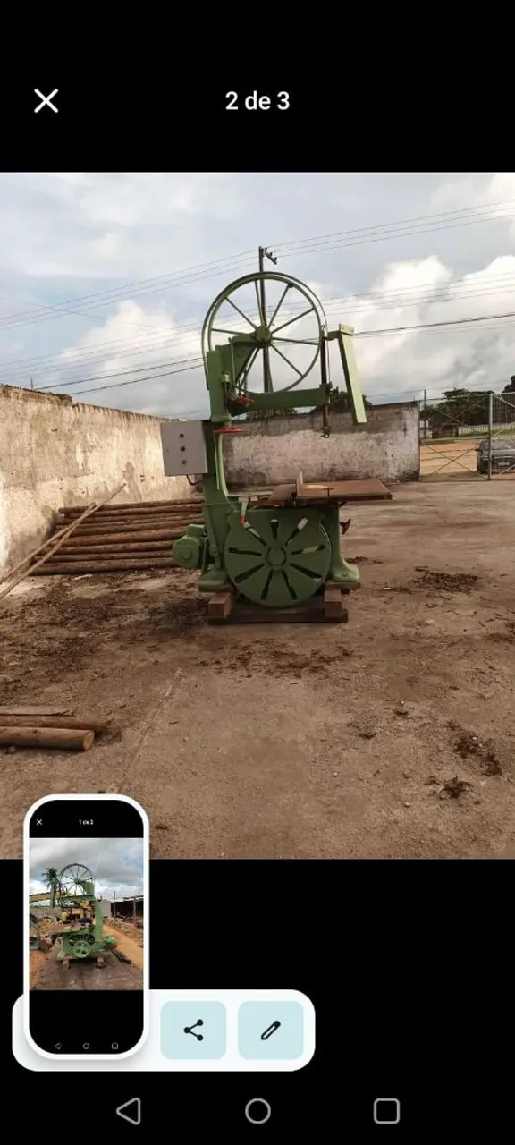Serra de fita industrial
