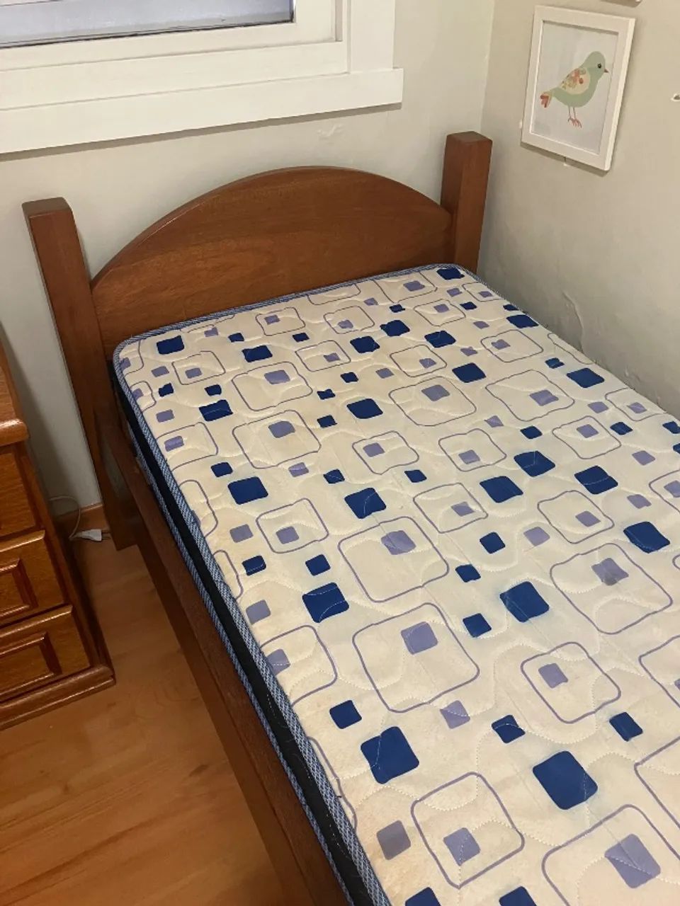 Cama de madeira maciça solteiro 64352819583234123