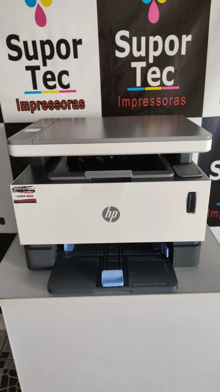 ? Impressora HP Neverstop Laser MFP 1200w - Imprime, Copia e Digitaliza - Foto 2